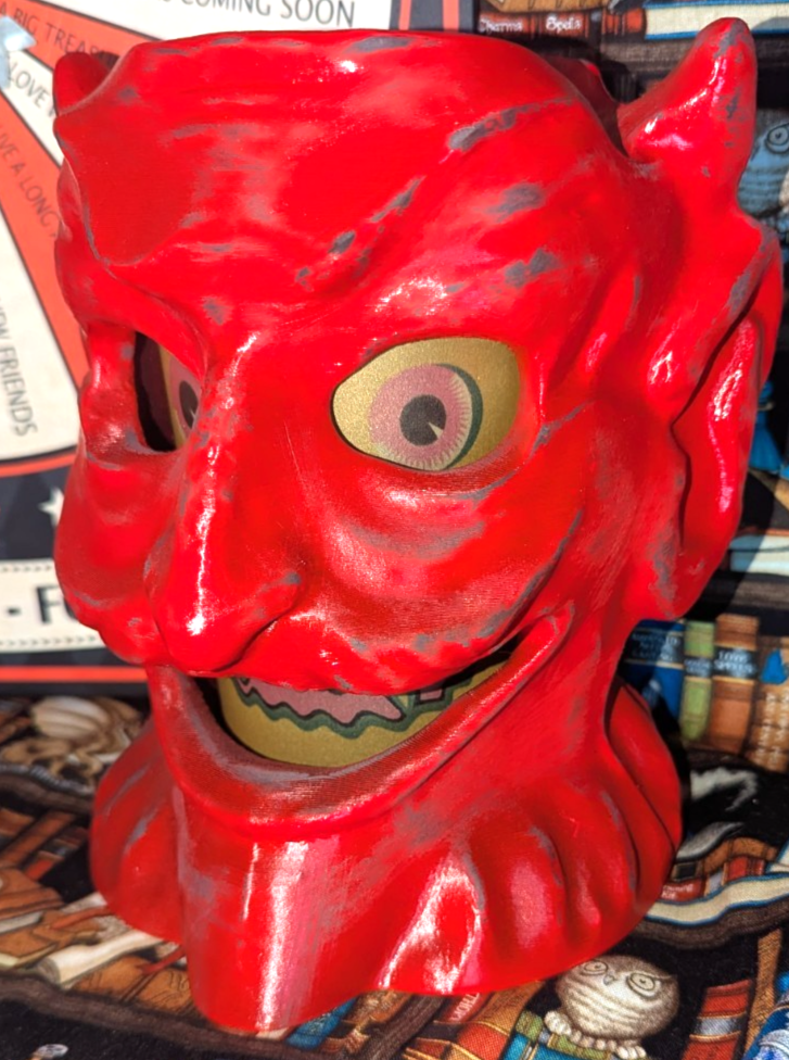 Paper Mache Style Devil Lantern