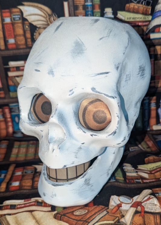 Paper Mache Style Skull Lantern