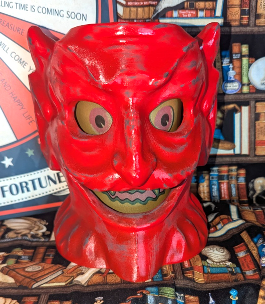 Paper Mache Style Devil Lantern