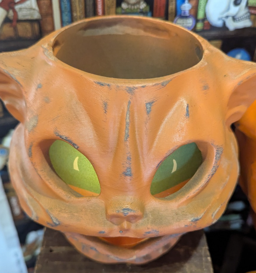 Paper Mache Style Small Cat Lantern