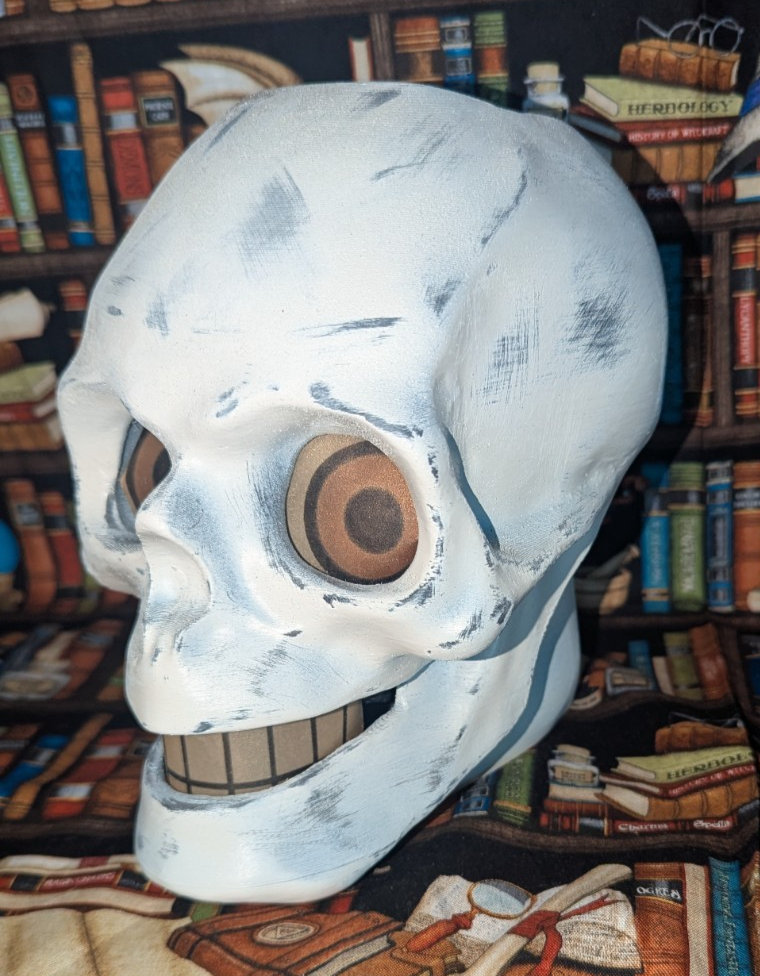 Paper Mache Style Skull Lantern