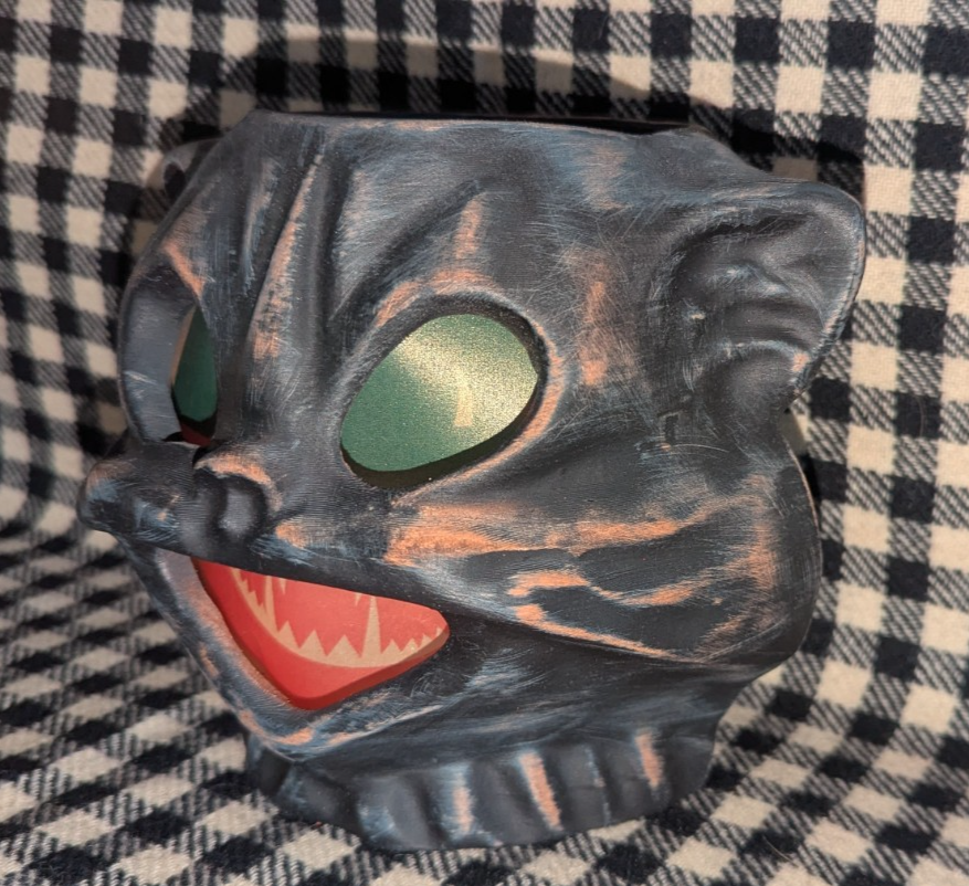 Paper Mache Style Small Cat Lantern