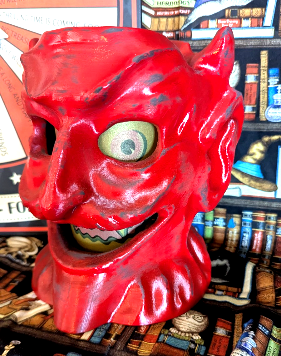 Paper Mache Style Devil Lantern