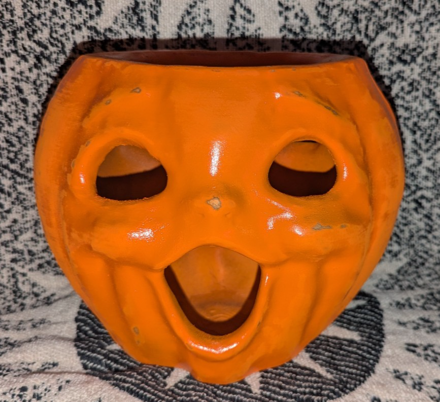 Paper Mache Style Choir Boy Pumpkin Lantern