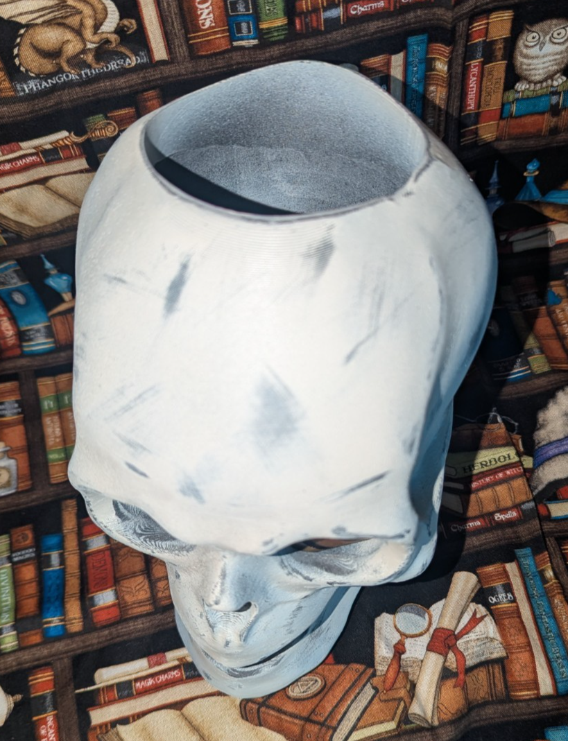 Paper Mache Style Skull Lantern