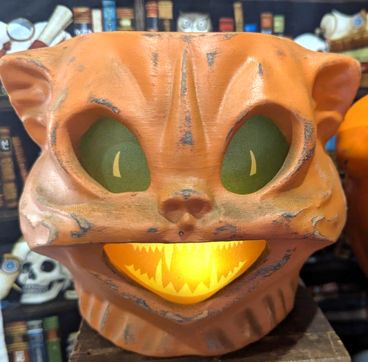 Paper Mache Style Small Cat Lantern