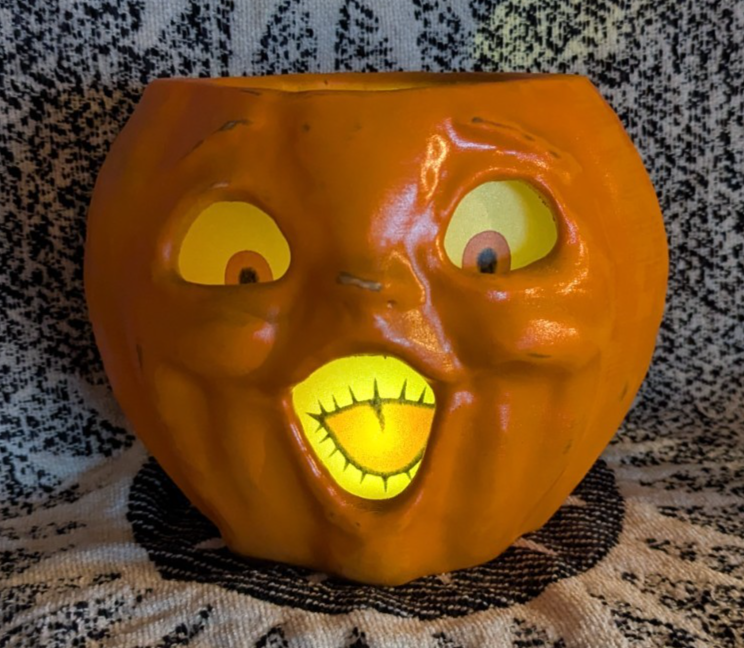 Paper Mache Style Choir Boy Pumpkin Lantern