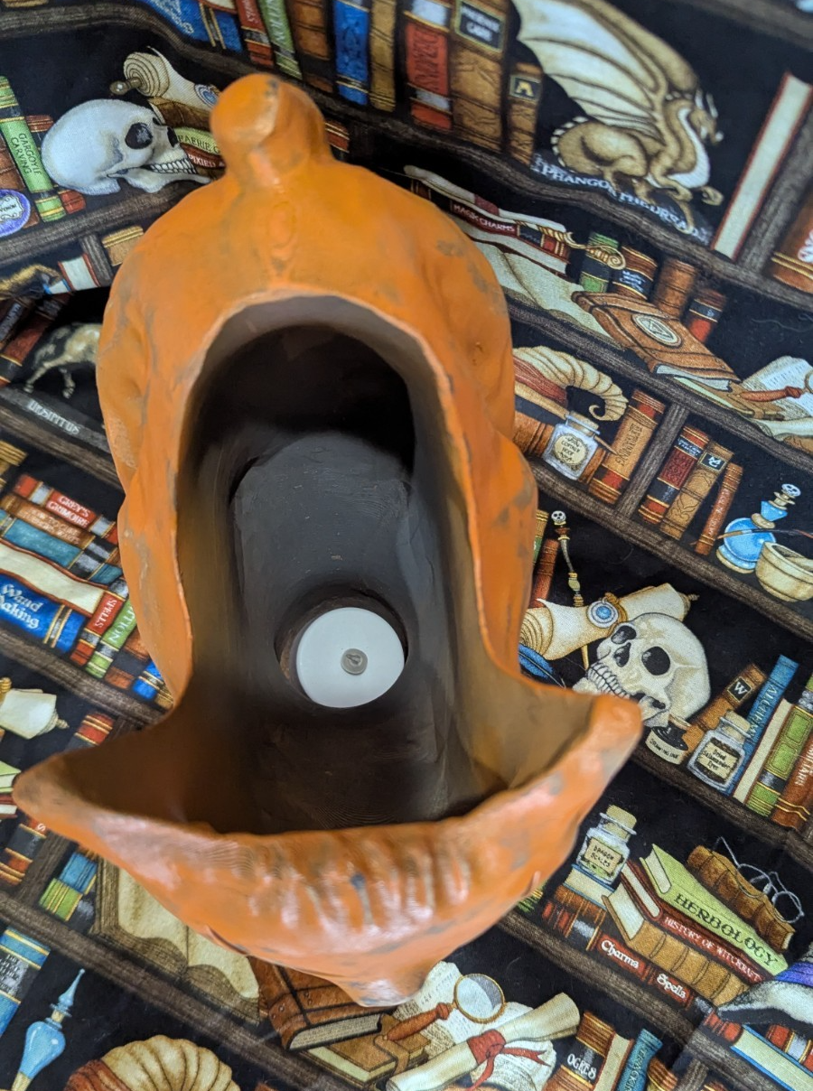 Paper Mache Style Standing Cat Lantern