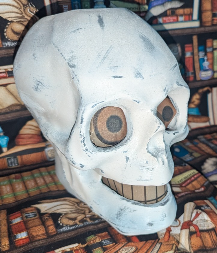 Paper Mache Style Skull Lantern