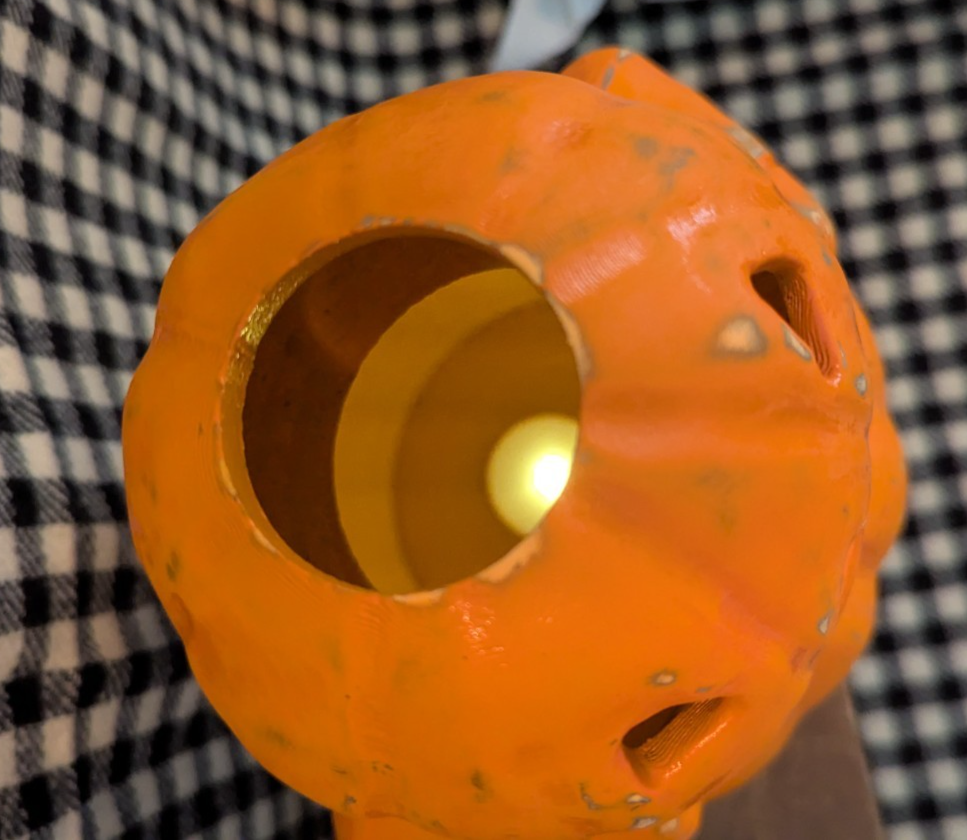 Paper Mache Style Pumpkin Man Lantern
