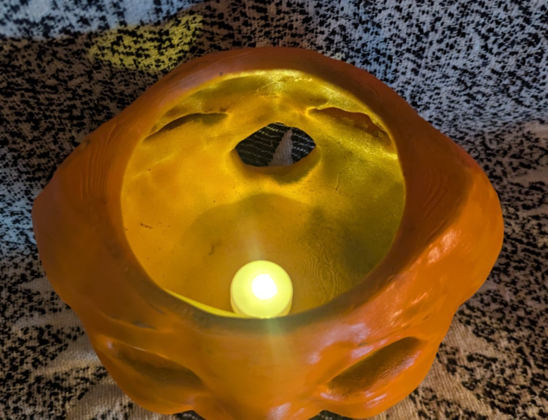Paper Mache Style Choir Boy Pumpkin Lantern