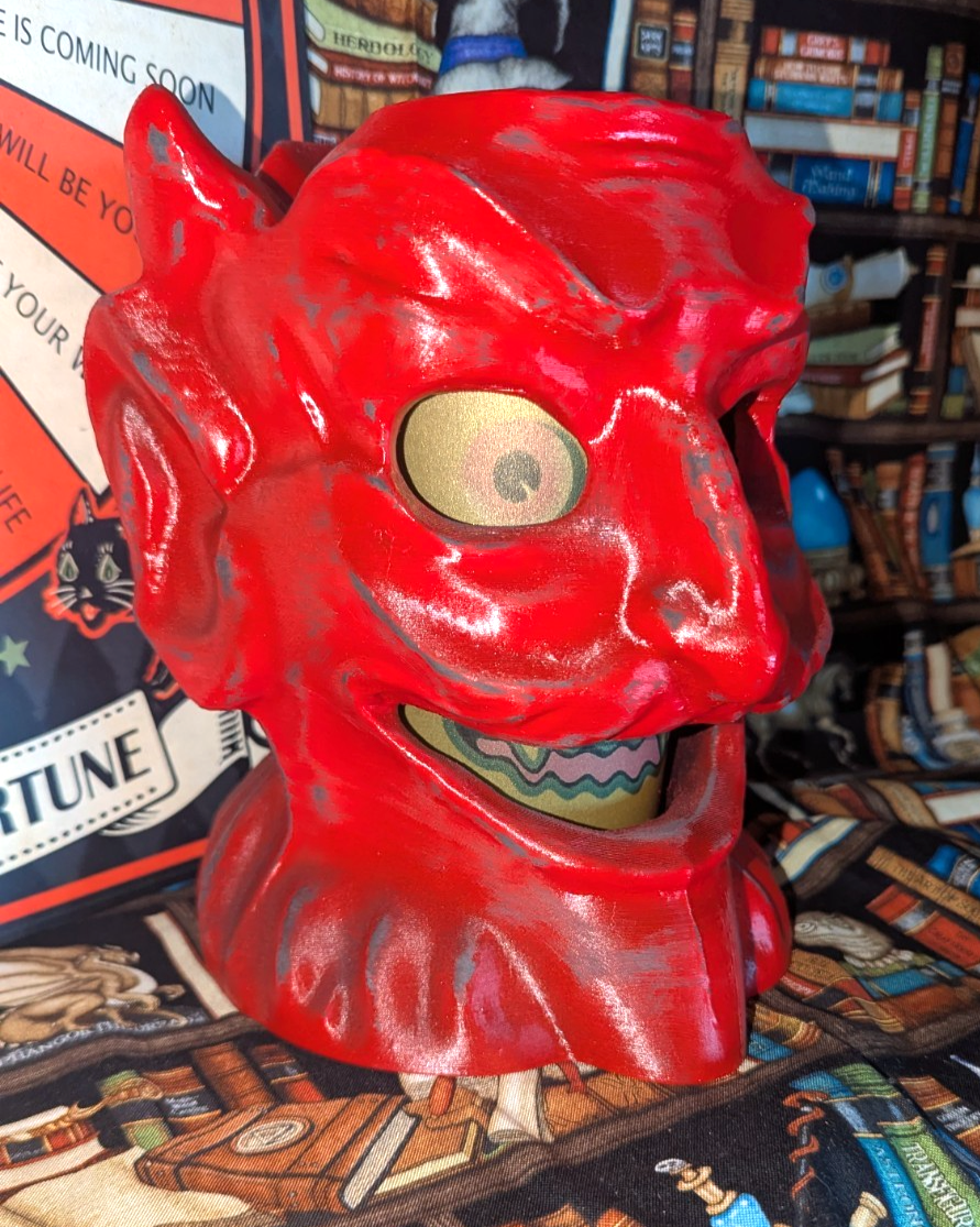 Paper Mache Style Devil Lantern