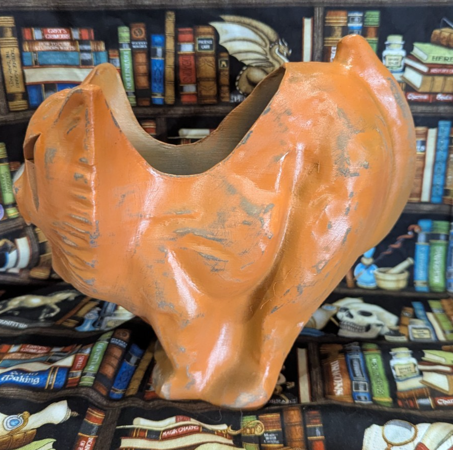 Paper Mache Style Standing Cat Lantern