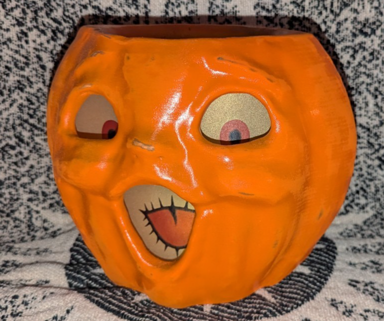 Paper Mache Style Choir Boy Pumpkin Lantern