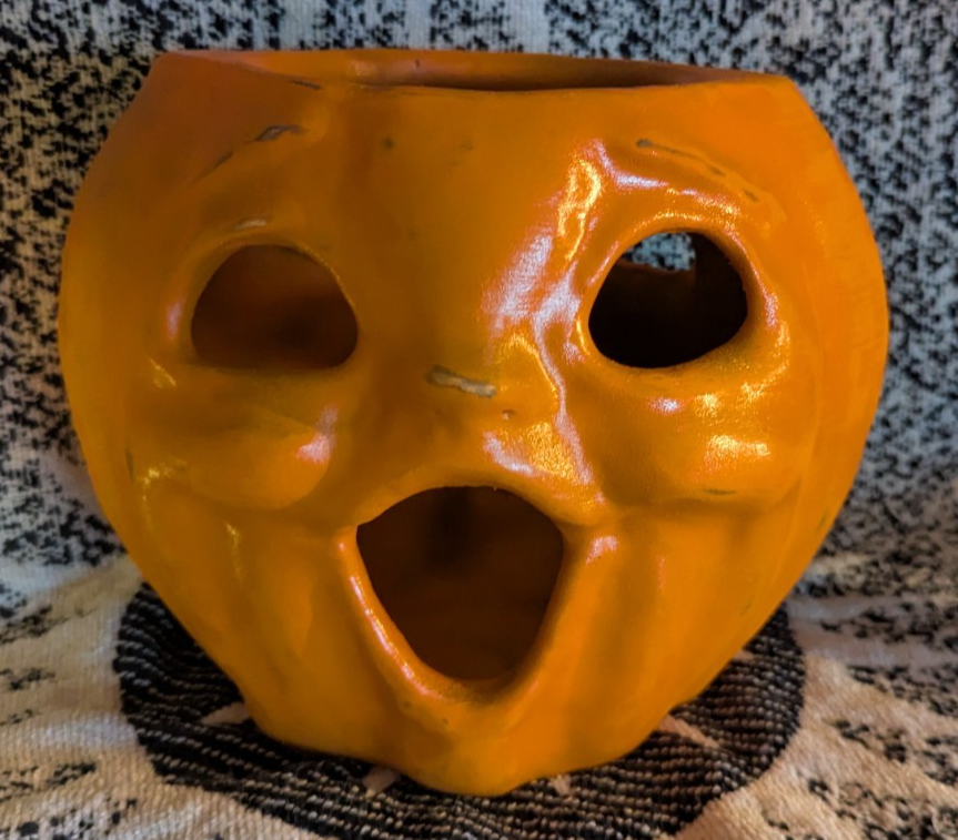 Paper Mache Style Choir Boy Pumpkin Lantern