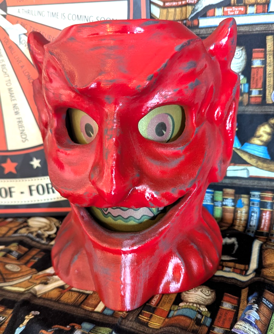 Paper Mache Style Devil Lantern