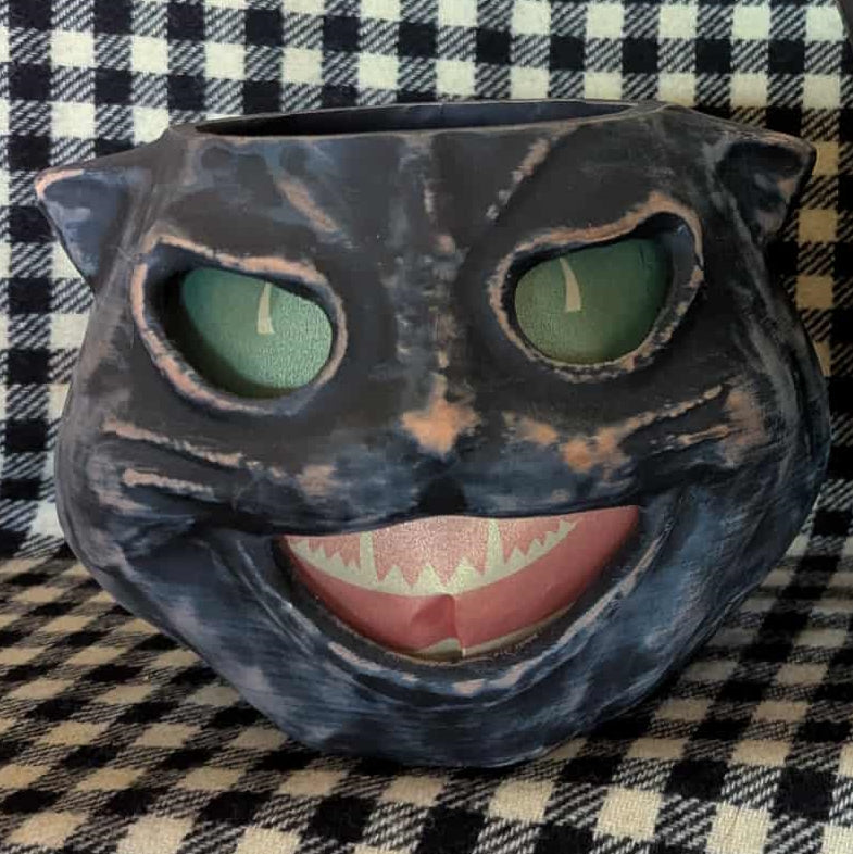 Paper Mache Style Cat Lantern