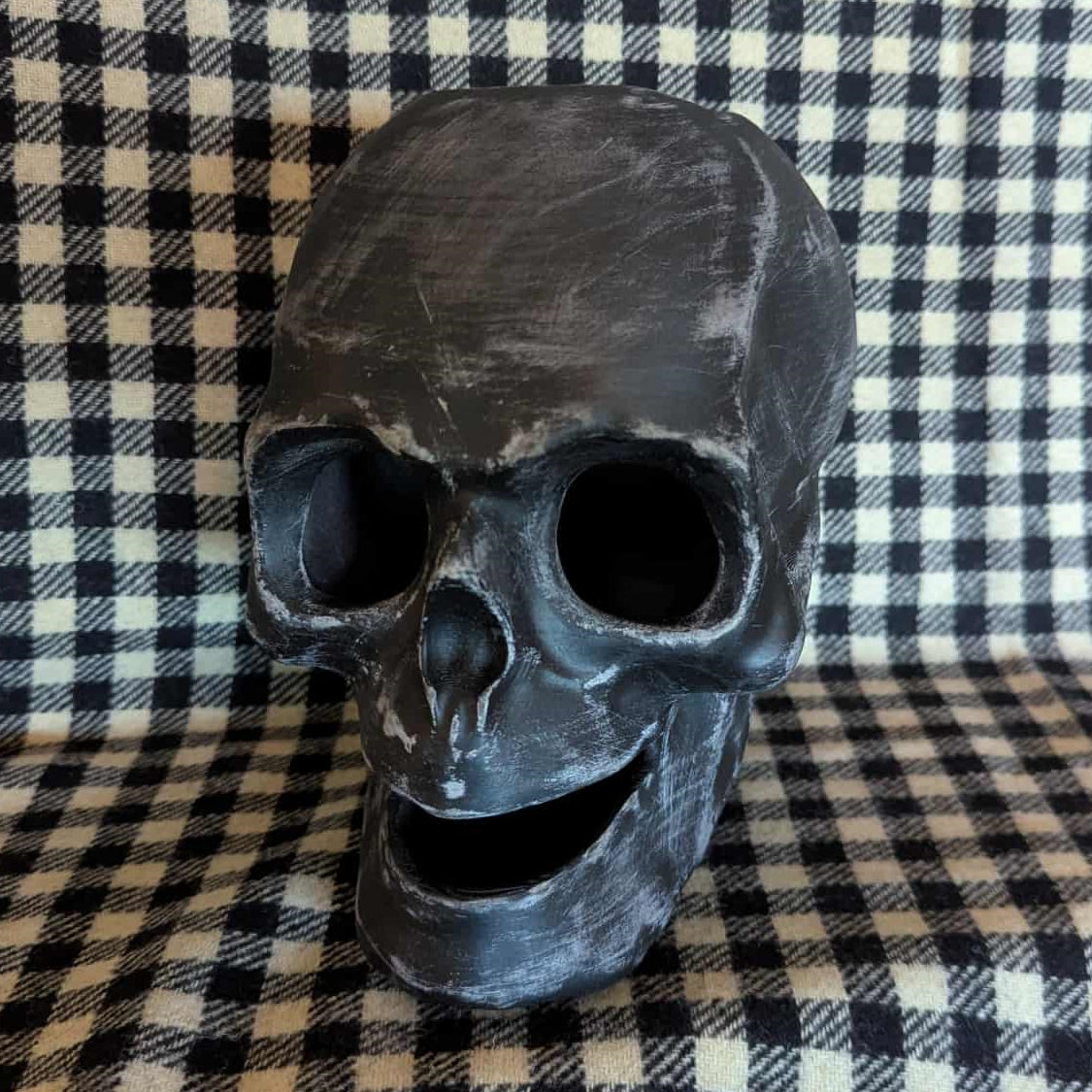 Paper Mache Style Skull Lantern