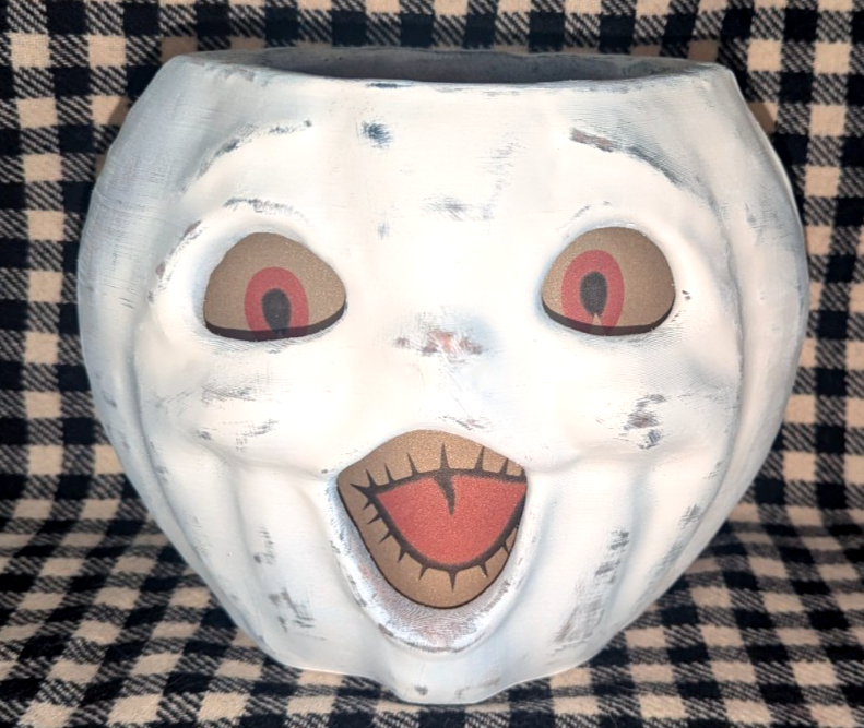 Paper Mache Style Choir Boy Pumpkin Lantern