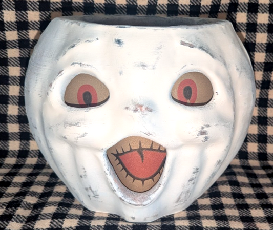 Paper Mache Style Choir Boy Pumpkin Lantern