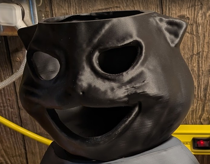 Black Cat Face - Standard Finish